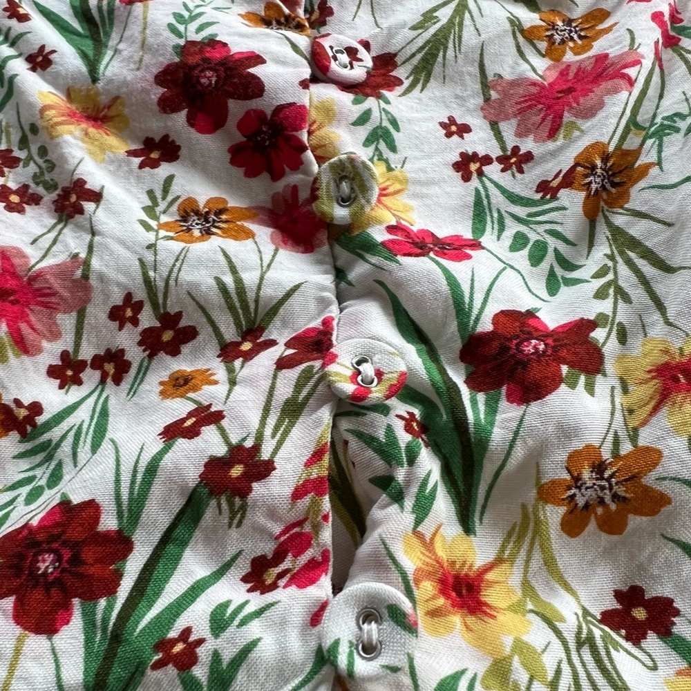 📦 Lost + Wander Renee Floral Crop Top long sleeve flower belly shirt hippy boho - Picture 6 of 8